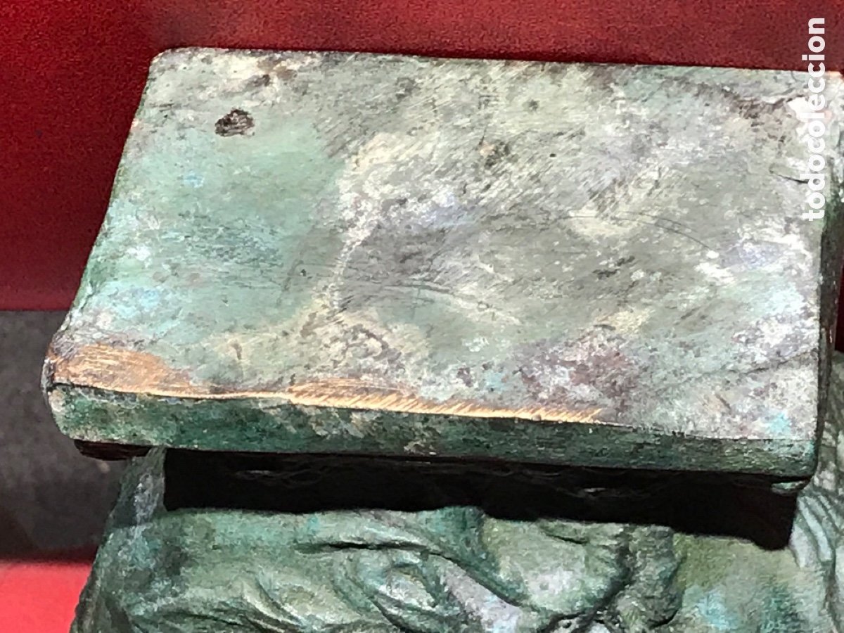 Antig&uuml;edades: Jarron bronce (estilo modernista) 28 cm. - Foto 5