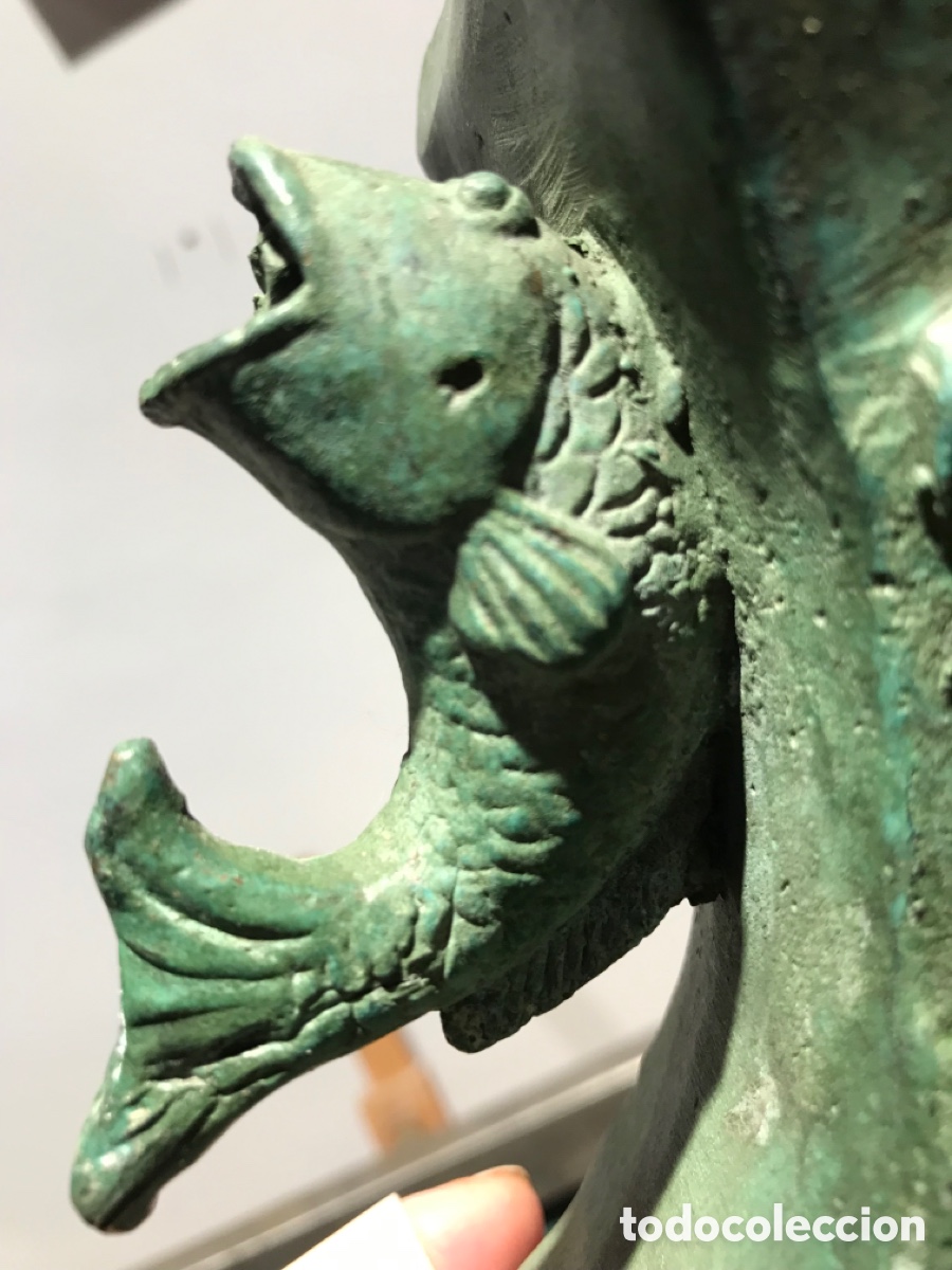 Antig&uuml;edades: Jarron bronce (estilo modernista) 28 cm. - Foto 6