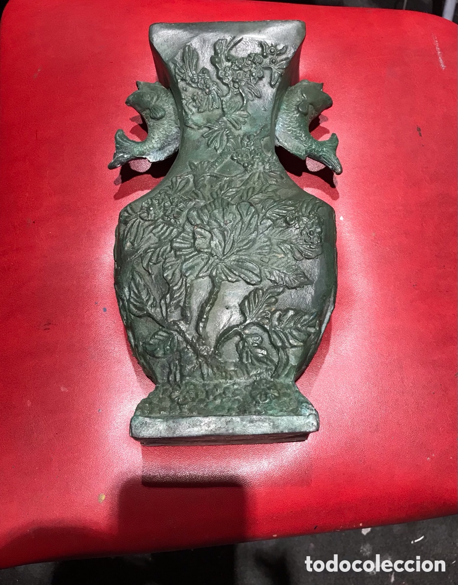 Antig&uuml;edades: Jarron bronce (estilo modernista) 28 cm. - Foto 1