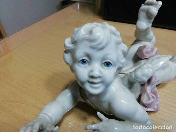 Antig&uuml;edades: * ANGELES VOLTERETA. ALGORA. 21CM.(Rf:G/ab) - Foto 8