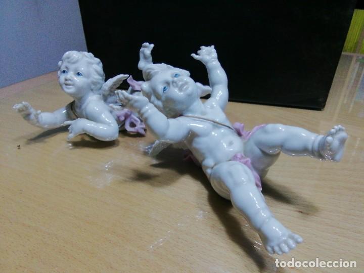 Antig&uuml;edades: * ANGELES VOLTERETA. ALGORA. 21CM.(Rf:G/ab) - Foto 1