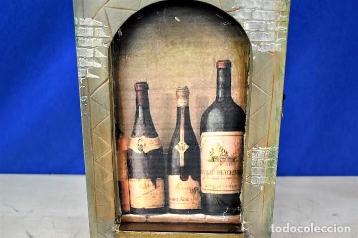 Antig&uuml;edades: Bonito botellero en madera - Foto 2