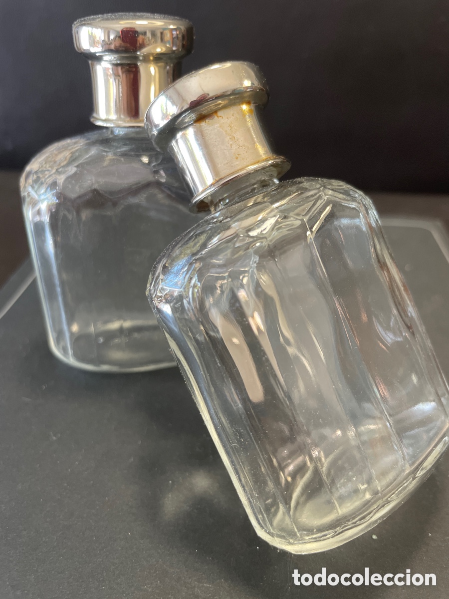 Antig&uuml;edades: Pareja botellitas o perfumeros vintage - Foto 1