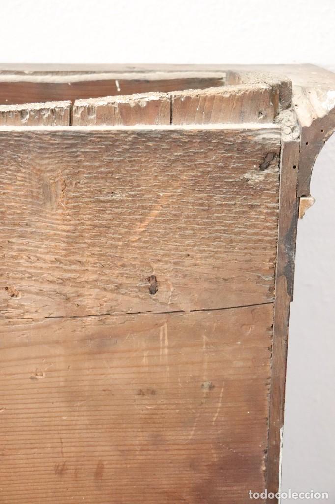 Antig&uuml;edades: Espejo de pared antiguo de nogal, d&eacute;cada de 1800 - Foto 12