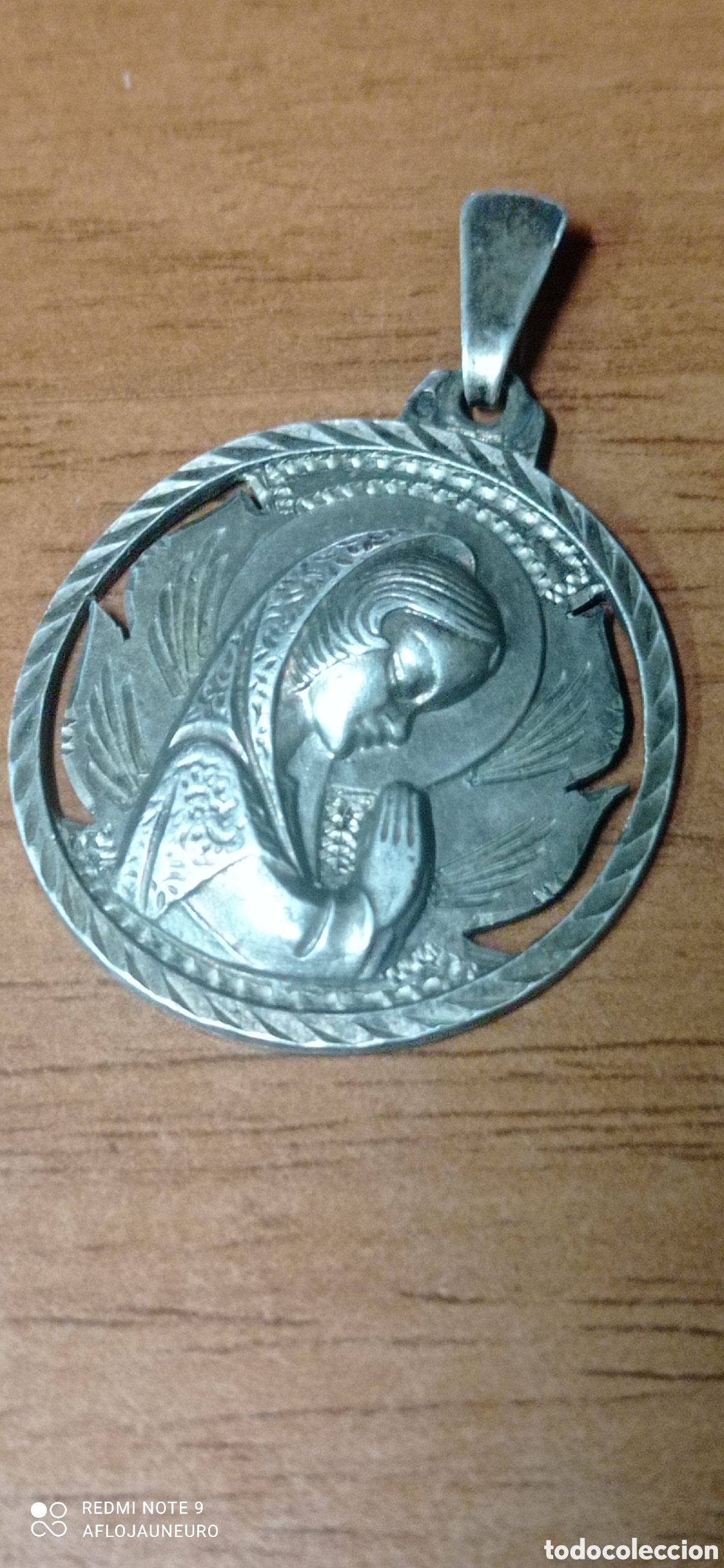 Antig&uuml;edades: Antigua medalla virgen de plata - Foto 1