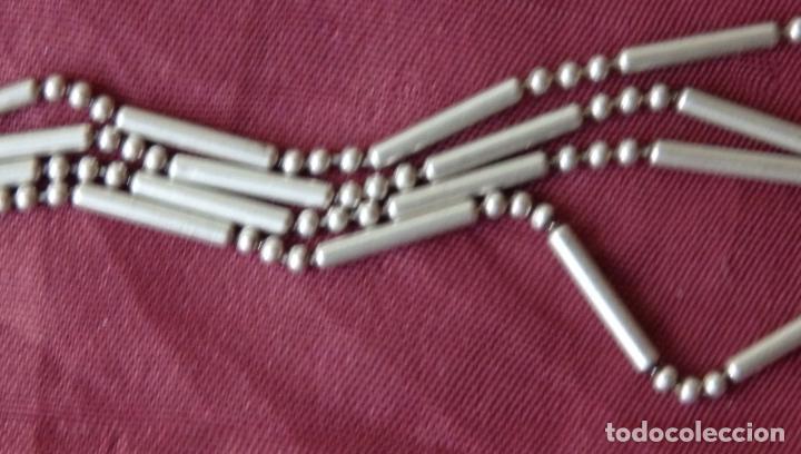 Antig&uuml;edades: CADENA DE PLATA DE LEY CON CONTRASTE 4 ENTRELAZADAS - Foto 2