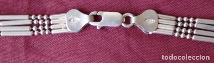 Antig&uuml;edades: CADENA DE PLATA DE LEY CON CONTRASTE 4 ENTRELAZADAS - Foto 3