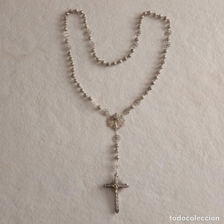 Antig&uuml;edades: Rosario filigrana de plata - Foto 12