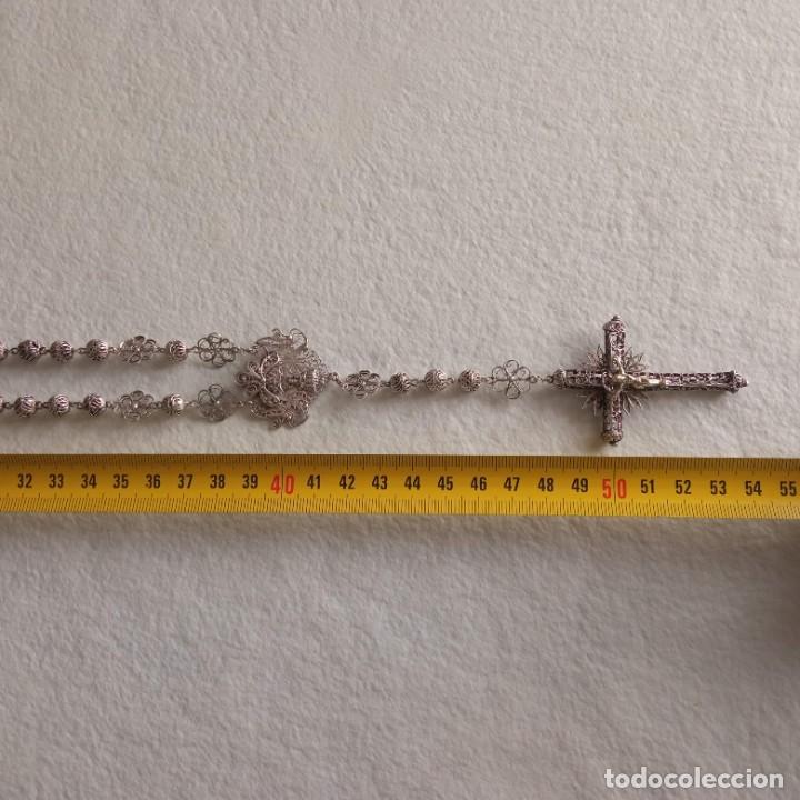 Antig&uuml;edades: Rosario filigrana de plata - Foto 13