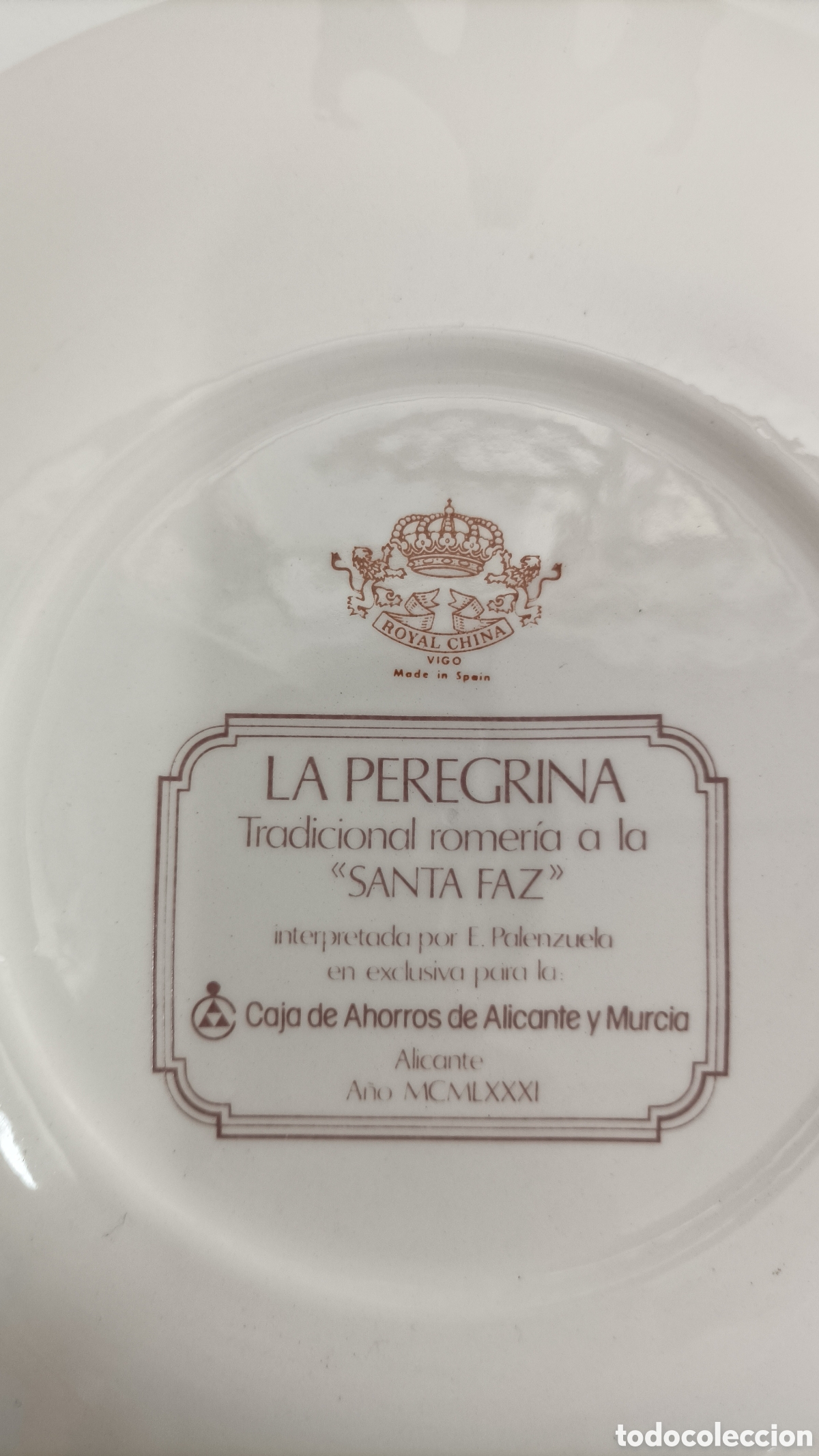 Antig&uuml;edades: Plato de porcelana de la Santa Fa - Foto 4