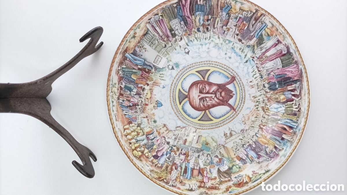Antig&uuml;edades: Plato de porcelana de la Santa Fa - Foto 5