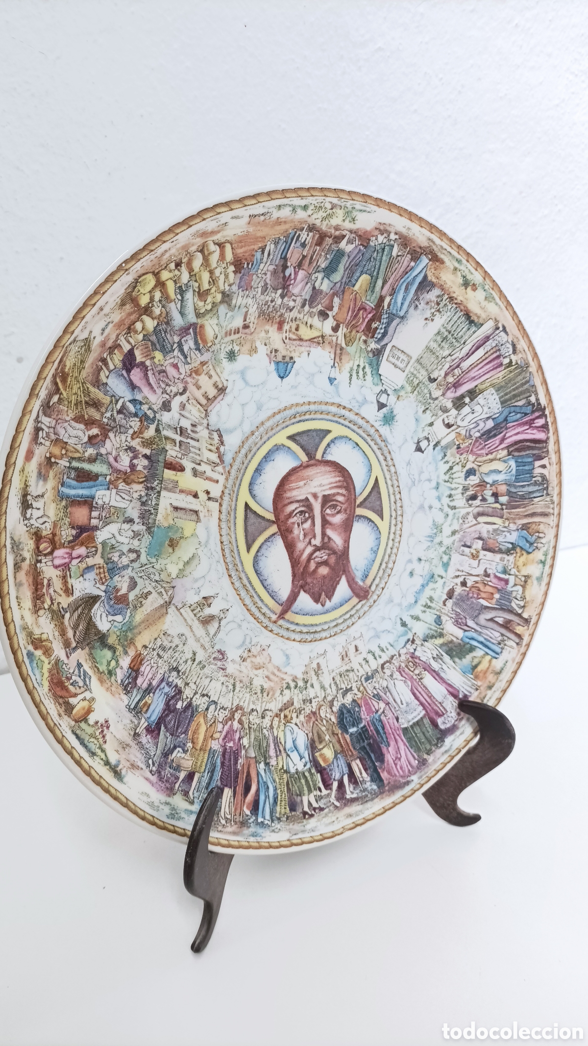 Antig&uuml;edades: Plato de porcelana de la Santa Fa - Foto 6