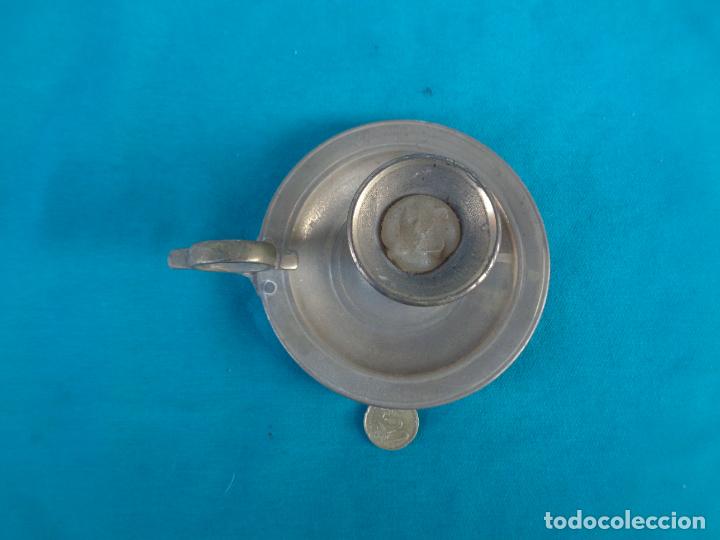 Antig&uuml;edades: PALMATORIA DE BRONCE PORTA VELAS - Foto 3