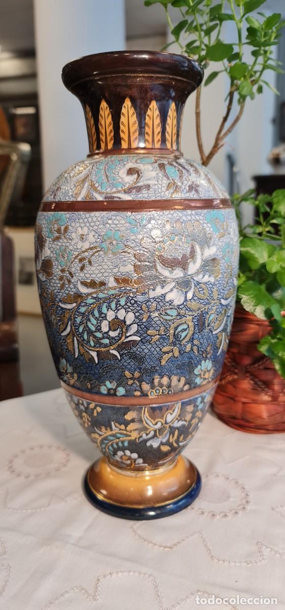Antig&uuml;edades: Jarr&oacute;n Florero Doulton Slater - Foto 2