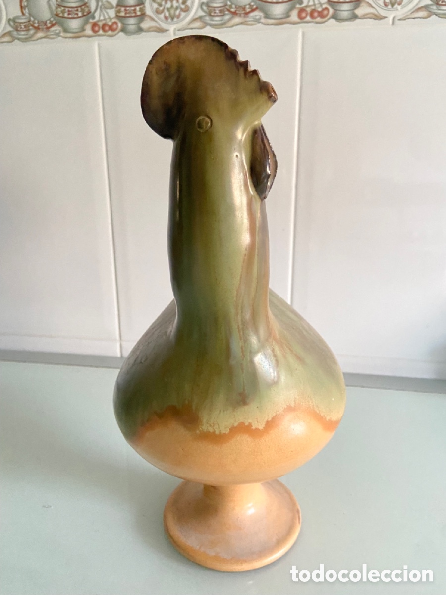 Antig&uuml;edades: Botijo vidriado con forma de Gallo - Foto 5