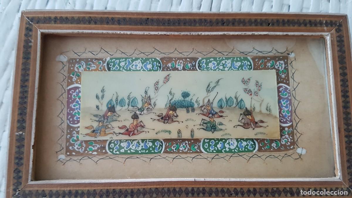 Antiquit&auml;ten: Cuadro con dibujos hechos a mano de China