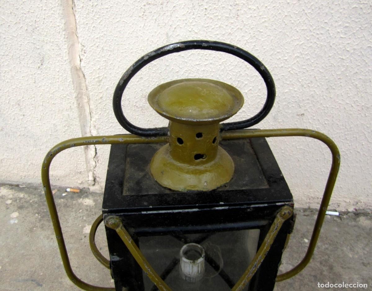 Antig&uuml;edades: Farol antiguo de hierro - Foto 2