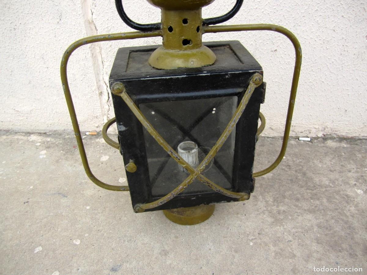 Antig&uuml;edades: Farol antiguo de hierro - Foto 3