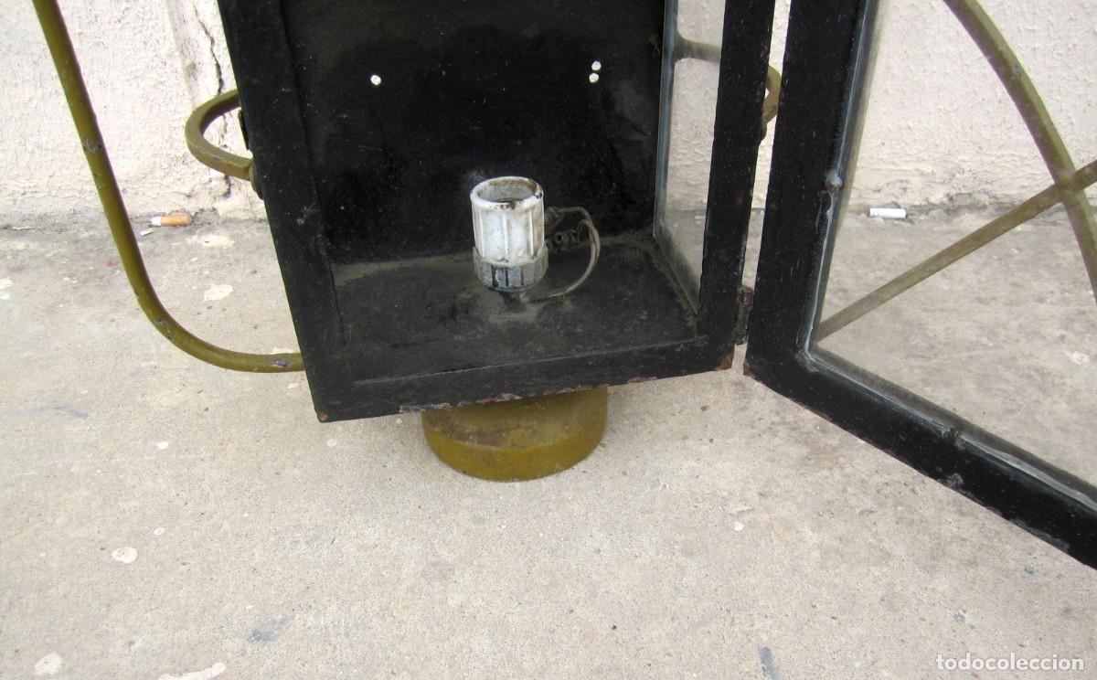 Antig&uuml;edades: Farol antiguo de hierro - Foto 5