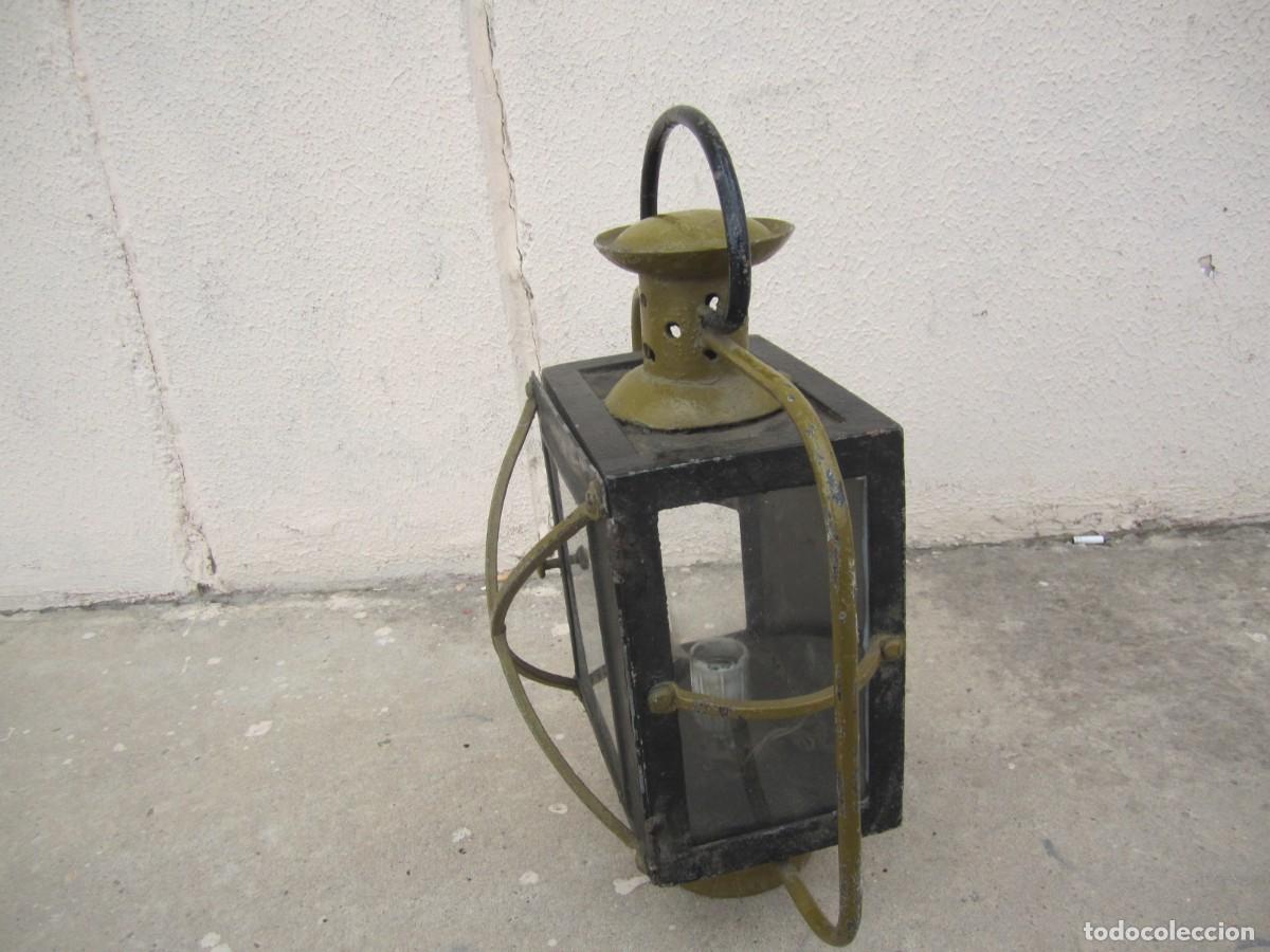Antig&uuml;edades: Farol antiguo de hierro - Foto 9