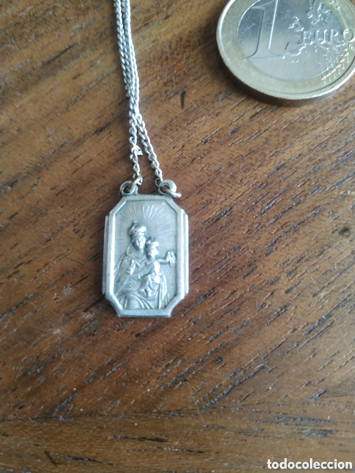 Antig&uuml;edades: Escapulario Virgen del Carmen - Foto 3