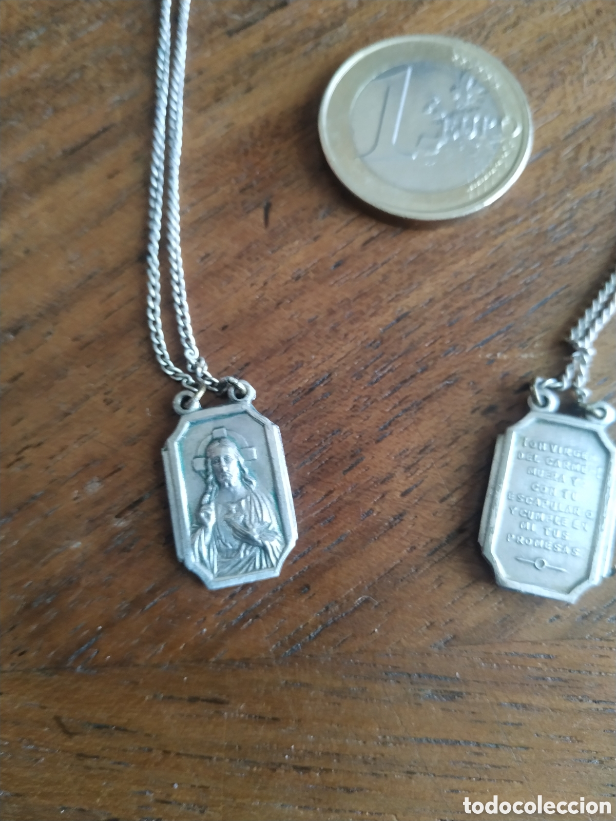 Antig&uuml;edades: Escapulario Virgen del Carmen - Foto 4
