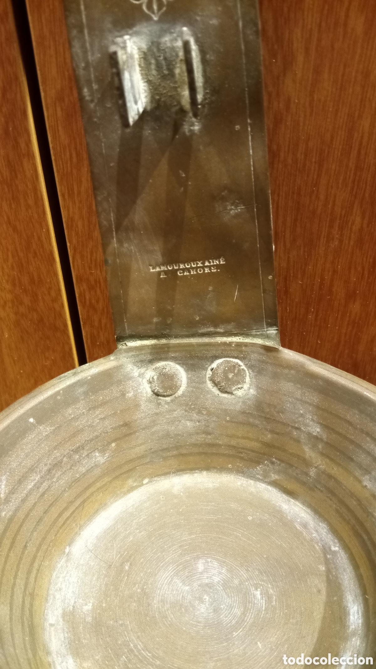 Antig&uuml;edades: Antigua L&aacute;mpara de aceite de lat&oacute;n - Foto 17