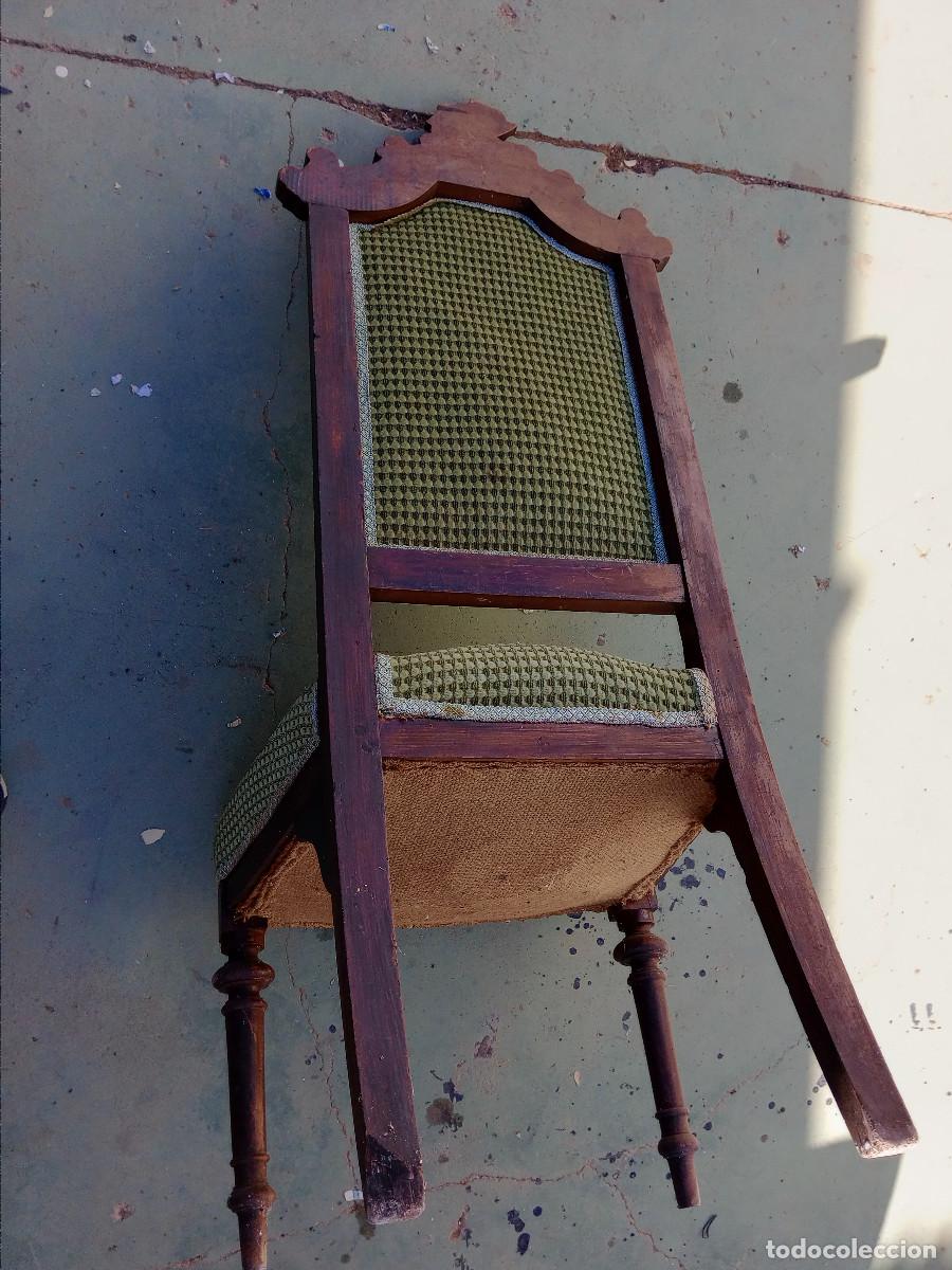 Antig&uuml;edades: silla antigua tapizada - Foto 6