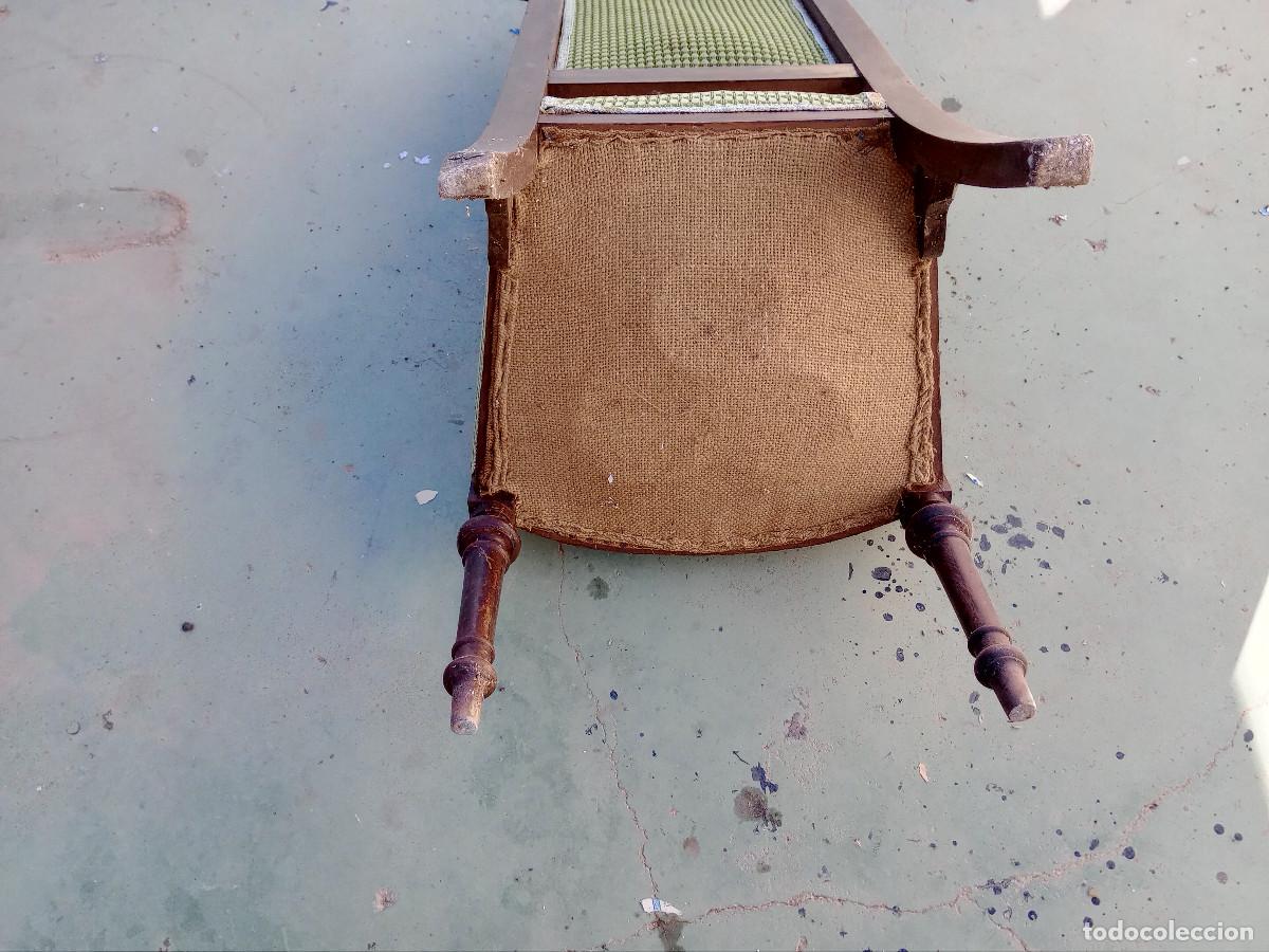 Antig&uuml;edades: silla antigua tapizada - Foto 7