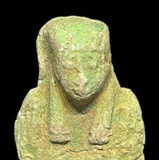 Antigüedades: EGIPTO, AMULETO, USHABTI EGIPCIO DE FAYENZA, ÉPOCA PTOLEMAICA. Lote 365265026