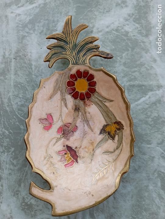 Antig&uuml;edades: BANDEJA EN BRONCE CLOISON&Eacute;. - Foto 1