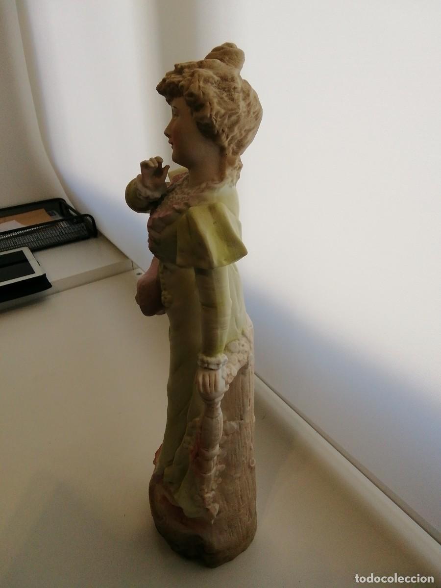 Antig&uuml;edades: *BISCUIT PORCELANA. 39 CM. (Rf:B/b*) - Foto 3