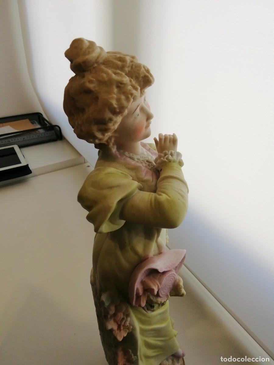 Antig&uuml;edades: *BISCUIT PORCELANA. 39 CM. (Rf:B/b*) - Foto 5
