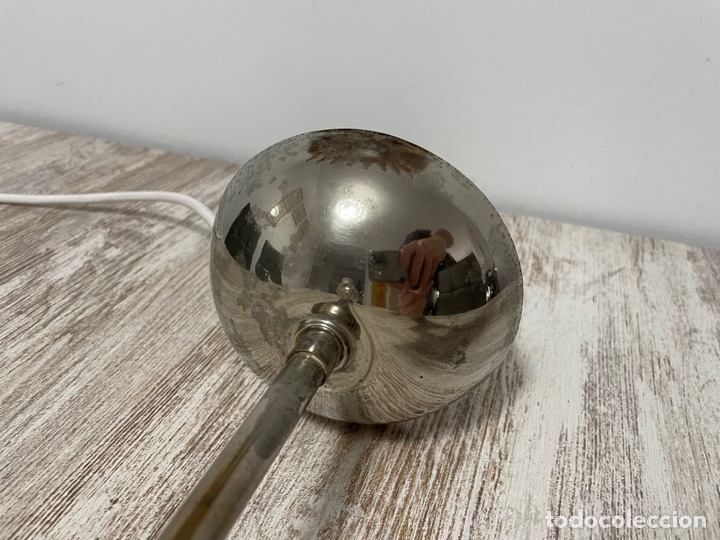 Antig&uuml;edades: L&Aacute;MPARA TECHO OPALINA - GRAN GLOBO OPALINA BLANCO - Foto 23