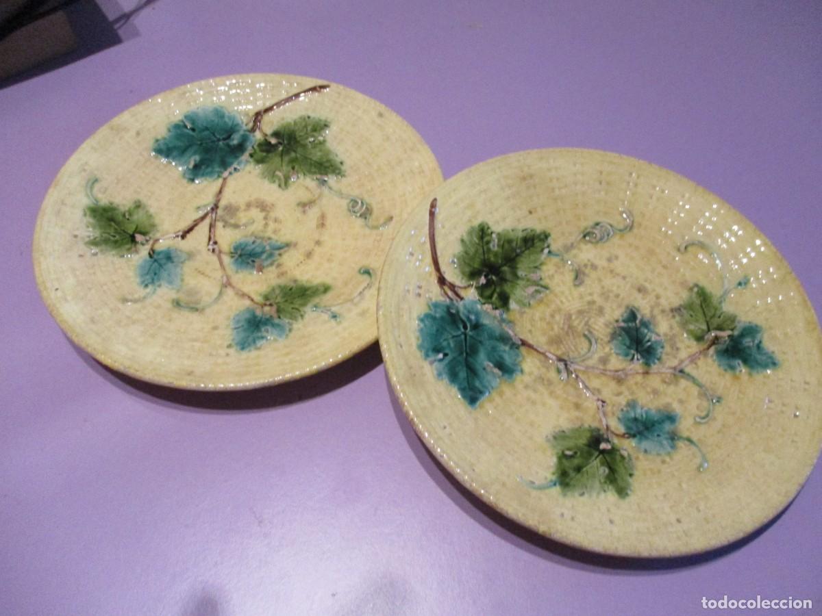 Antig&uuml;edades: cer&aacute;mica sarreguemines plato - Foto 1