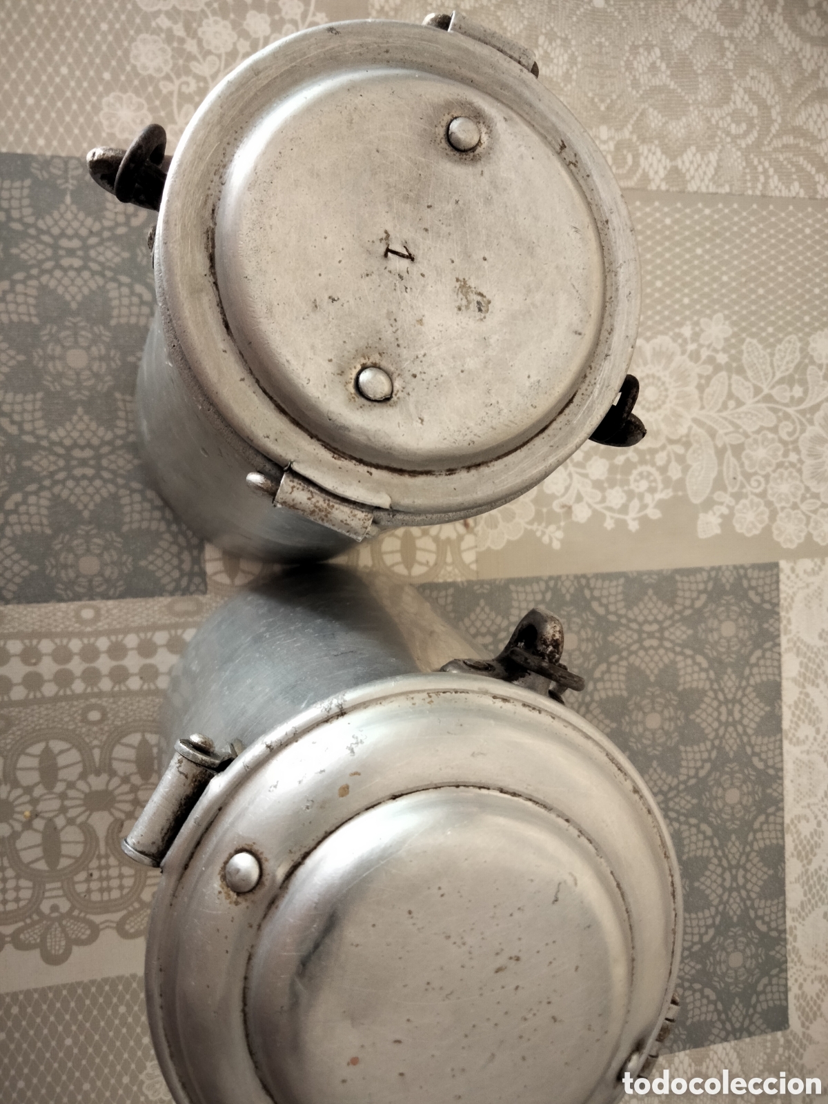 Antig&uuml;edades: 2 lecheras de aluminio - Foto 4
