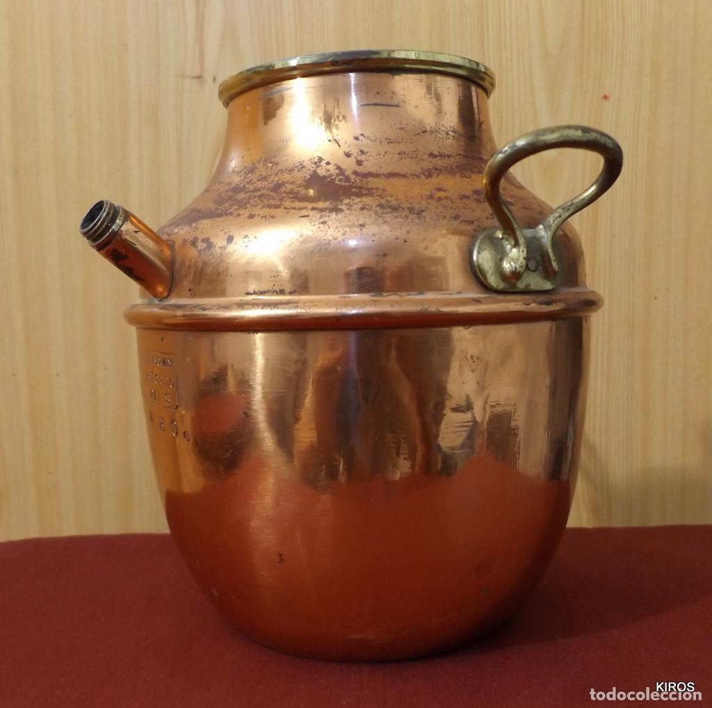 Antig&uuml;edades: RECIPIENTE COBRE FRANCIA - Foto 3