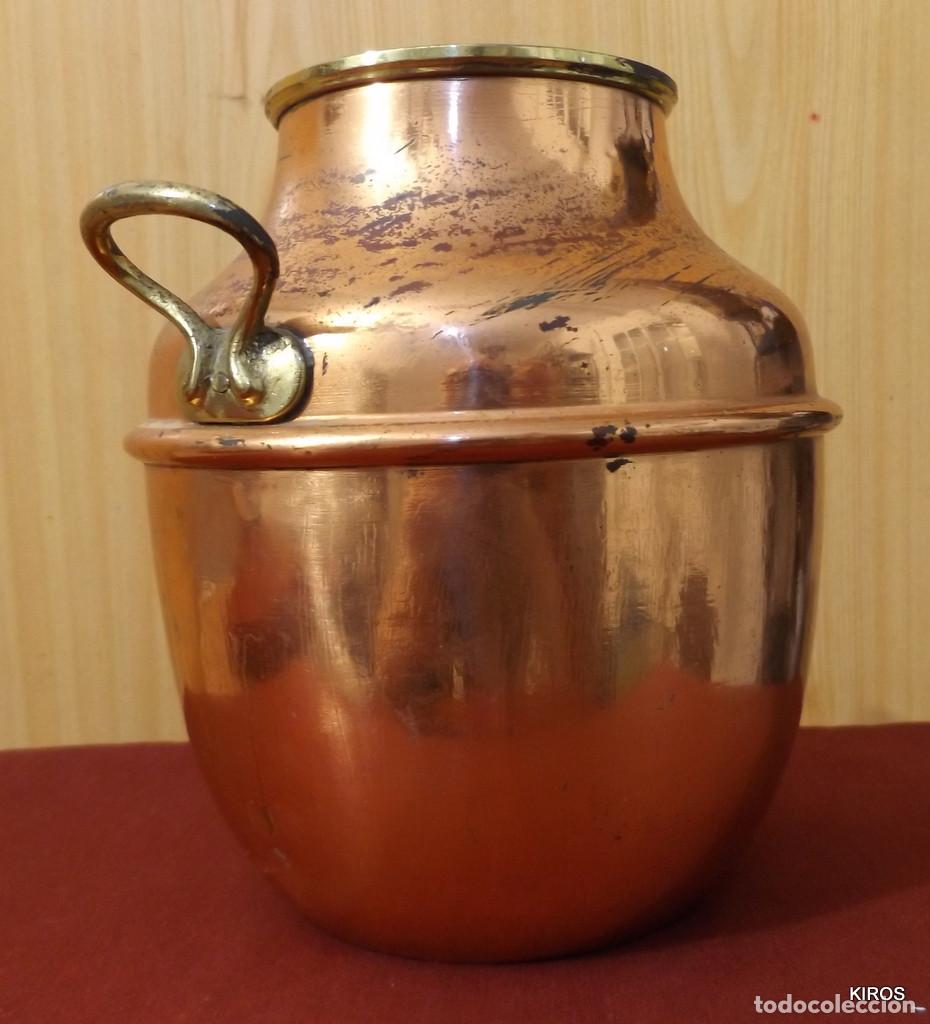 Antig&uuml;edades: RECIPIENTE COBRE FRANCIA - Foto 4