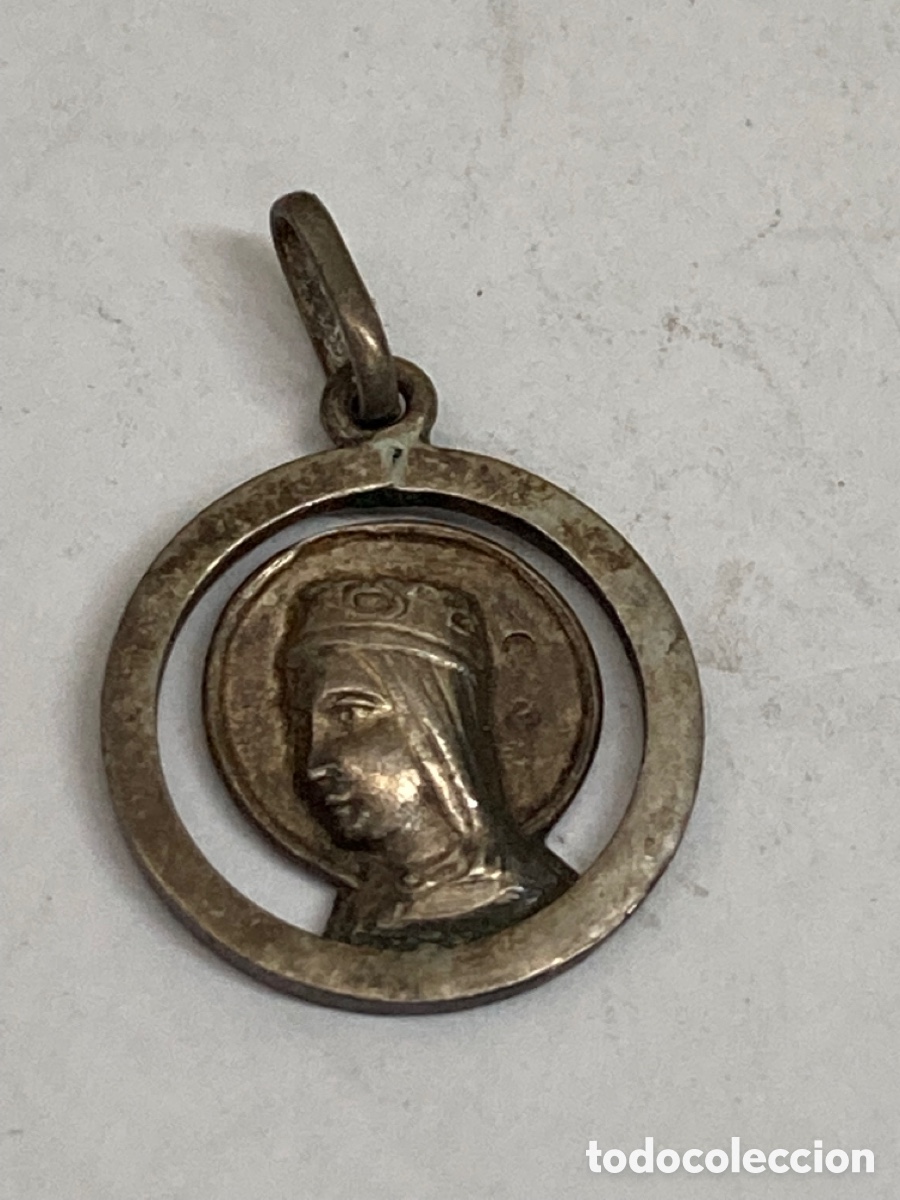 Antig&uuml;edades: Medalla de plata religiosa - Foto 1