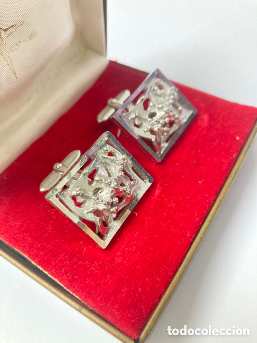 Antig&uuml;edades: Gemelos vintage rodiada en su estuche - Foto 3