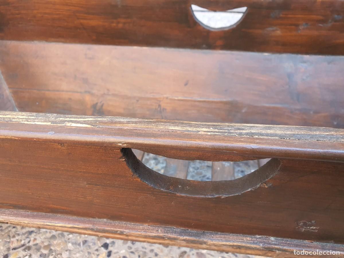 Antig&uuml;edades: ANTIGUA CUNA DE MADERA PARA BEBE - Foto 8