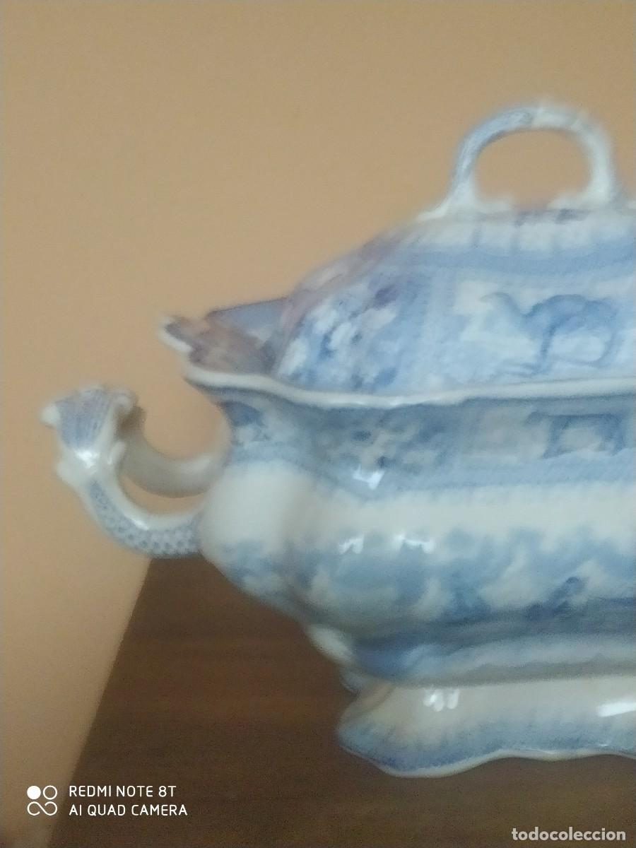 Antig&uuml;edades: ARCTIC SCENNERY Tureen. C1840 - Foto 2