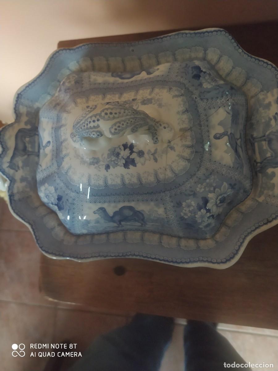 Antig&uuml;edades: ARCTIC SCENNERY Tureen. C1840 - Foto 3
