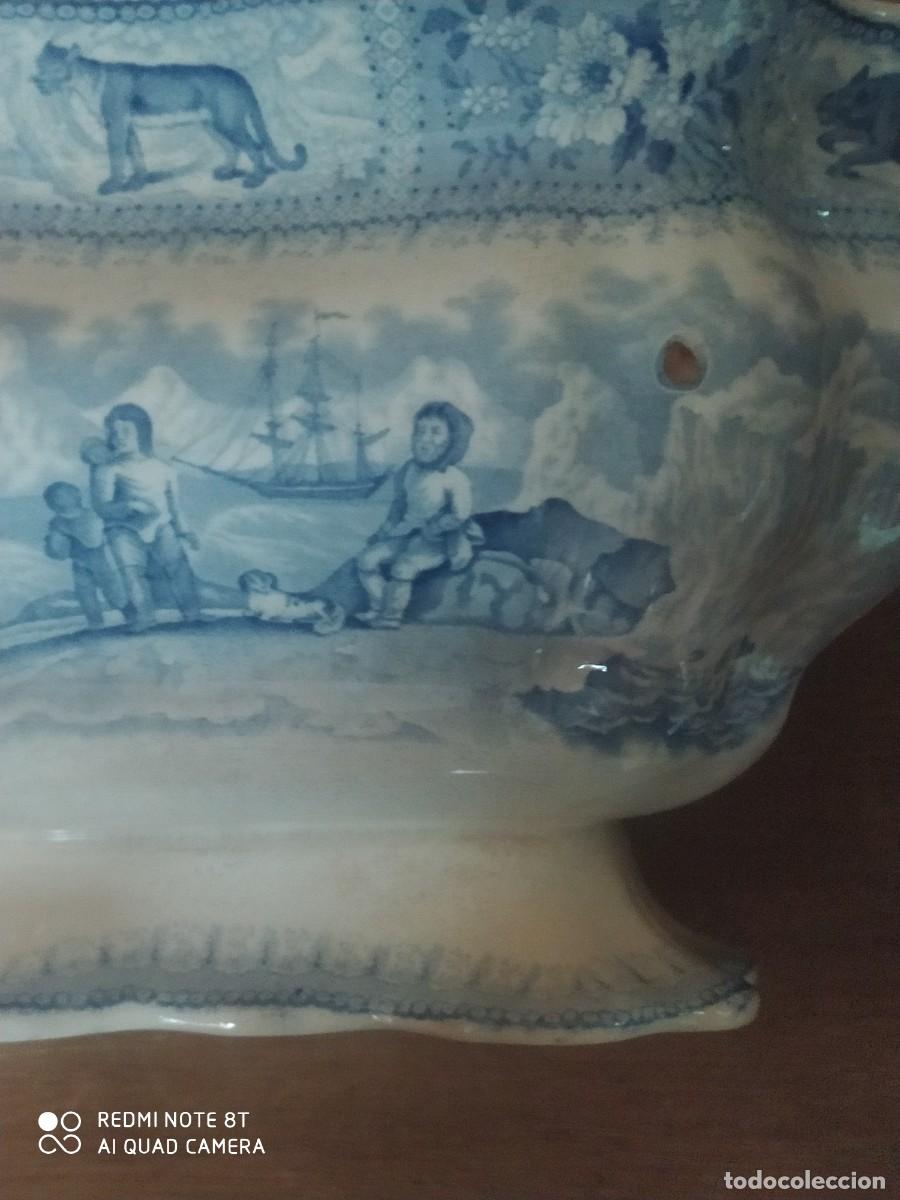 Antig&uuml;edades: ARCTIC SCENNERY Tureen. C1840 - Foto 8