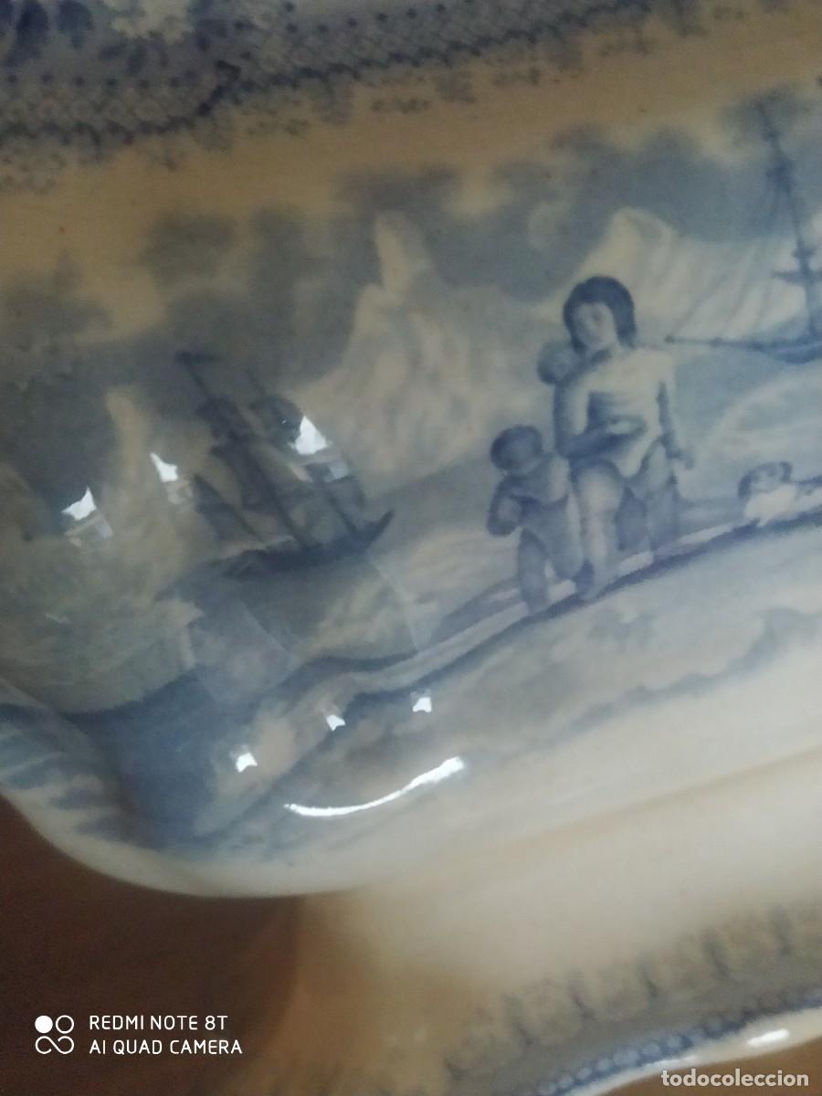 Antig&uuml;edades: ARCTIC SCENNERY Tureen. C1840 - Foto 12
