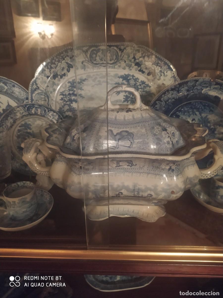Antig&uuml;edades: ARCTIC SCENNERY Tureen. C1840 - Foto 14