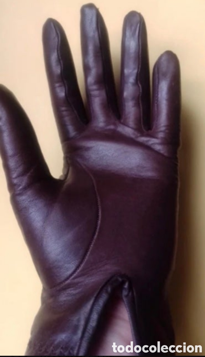 Antig&uuml;edades: GUANTES de PIEL FORRADOS - Foto 3