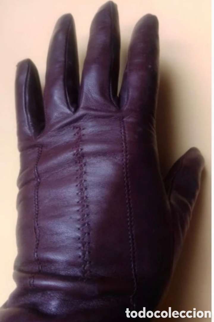 Antig&uuml;edades: GUANTES de PIEL FORRADOS - Foto 4