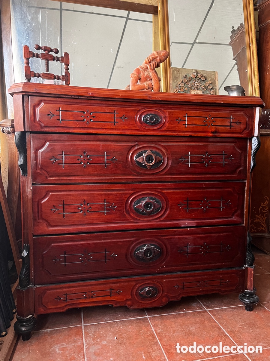 Antig&uuml;edades: G Comoda de DITARA s. XIX, en caoba. - Foto 2
