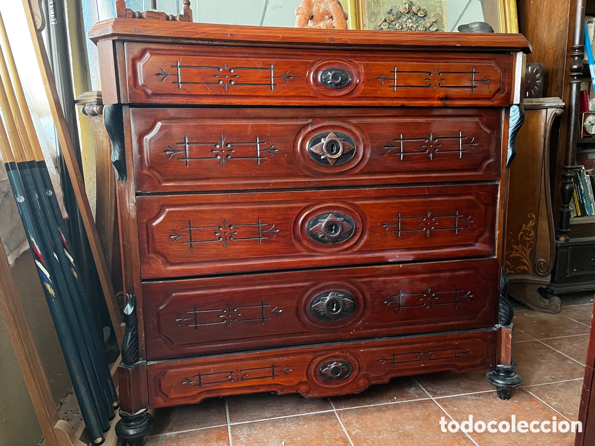 Antig&uuml;edades: G Comoda de DITARA s. XIX, en caoba. - Foto 1